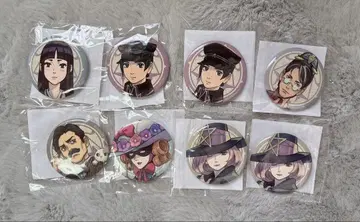 캡슐 복권 대역전재판 E상 캔뱃지 8개 세트