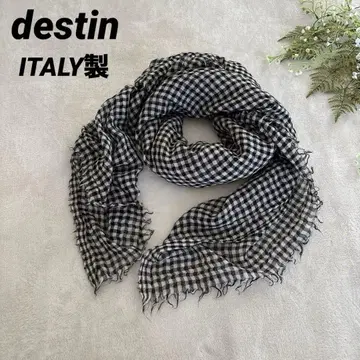 destin 데스티니 이탈리아 캐시미어 울 실크 체크 대형