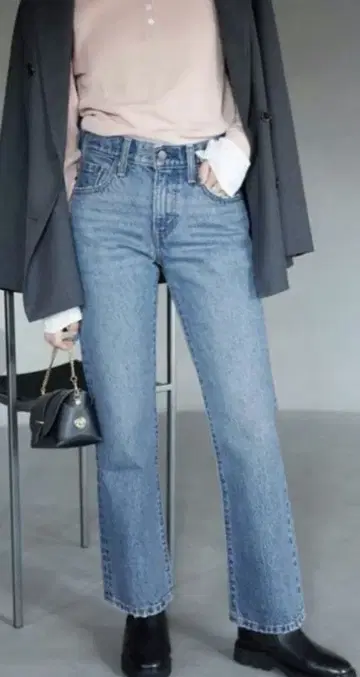 SLOBE 별주 Levi's MIDDY ANKLE BOOT 데님 팬츠