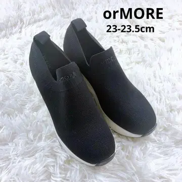 orMORE 힐업 스니커즈 니트 타입 M 블랙