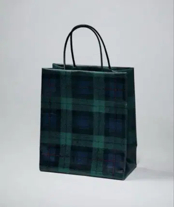 언노운 프로덕츠 이세탄 블랙워치 패턴 가죽 백