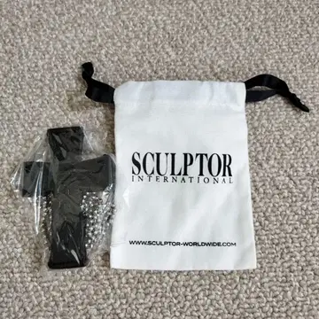 SCULPTOR 크로스 스트랩 지갑 스컬프터 블랙