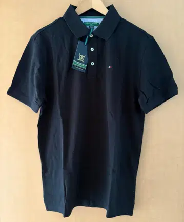 새상품 TOMMY HILFIGER 타미힐피거 피케 셔츠 블랙 M