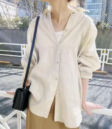 Spick & Span 80 린넨 카슈쿨 빅 셔츠