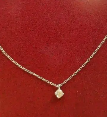 싱글 볼 실버 컬러 목걸이