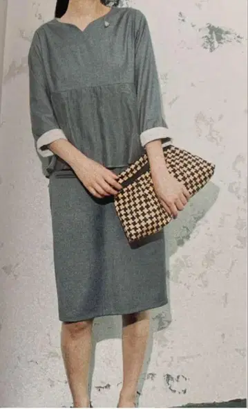 와플리쉬 와플 테일 원피스 그레이 1 식전 포멀