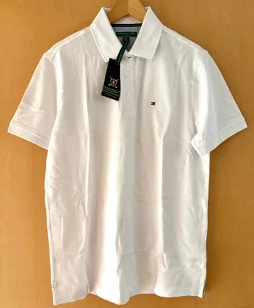 새상품 TOMMY HILFIGER 타미힐피거 피케 셔츠 화이트 M