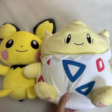 포켓몬스터 썬문 빅 봉제 인형 피츄&삐삐 세트