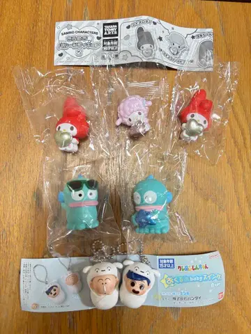 산리오&짱구는 못말려(크레용 신짱) 가챠 7개 세트