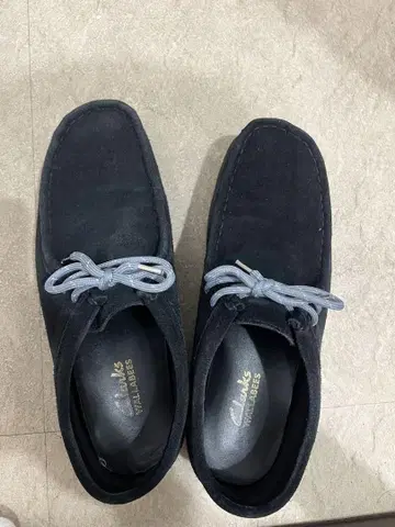 Clarks 스웨이드 신발 블랙 US8