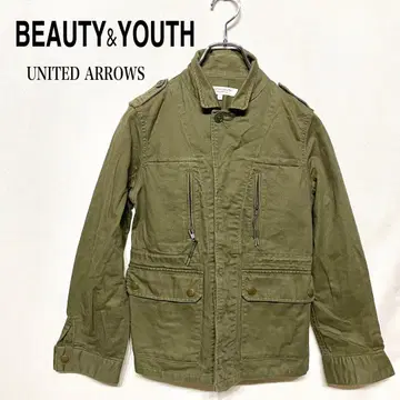 BEAUTY&YOUTH 미니 자켓 긴팔 내전 버튼 스냅 버튼