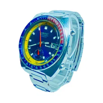 데드스탁급 가동 SEIKO AT 6139-6005 크로노 펩시