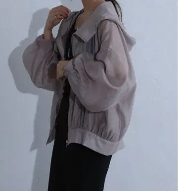 새상품 얇은 그레이 마운틴 후드티