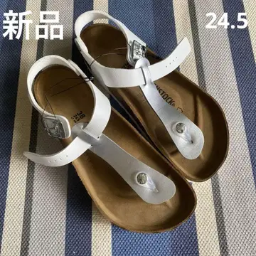 [ 새상품 ] BIRKENSTOCK 화이트 샌들 사이즈 38