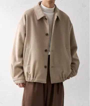 울 블렌드 숏 블루종