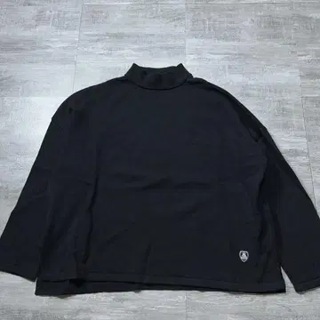 ORCIVAL 하이넥 니트 스웨터 울 블랙 오르치발