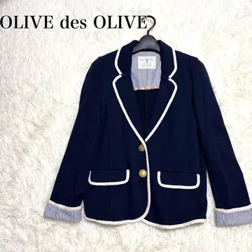 OLIVE des OLIVE 마린 자켓 일본제 파이핑 골드 버튼
