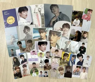 도겸 트레이딩 카드 굿즈 세트 클리어 파일 미니 부채 캔뱃지