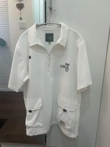 PW CIRCULU 화이트 피케 셔츠