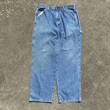 초와이드 unknown 데님 페인터 팬츠 배기 구제 의류