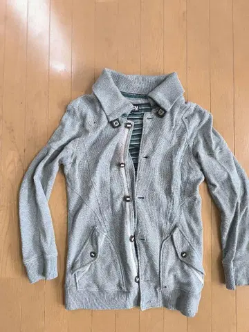 PPFM 그레이 버튼 가디건