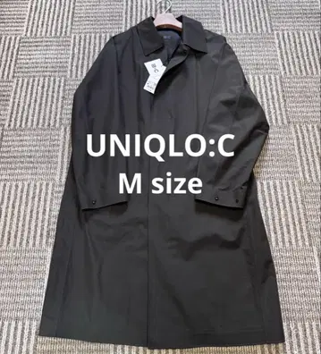 UNIQLO C 블록 테크 스텐카라 코트 올리브 M