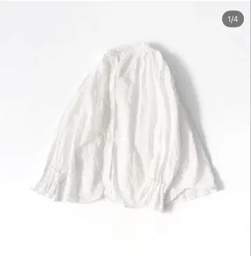 네스트로브 오메카시 의류 린넨 오우미 가공 라미 양류 커프스 블라우스