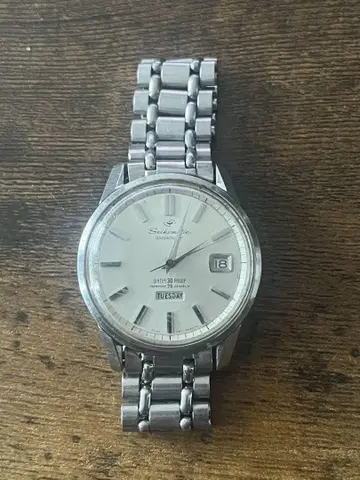 세이코 SEIKOMATIC weekdater 자동 와인딩 손목시계 정크