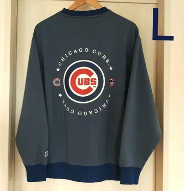 새상품 MLB 컵스 맨투맨 트레이닝복 남성용 L 긴팔