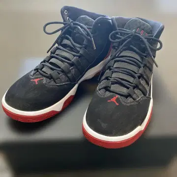 Jordan 블랙/레드 스니커즈 하이컷 27.5cm