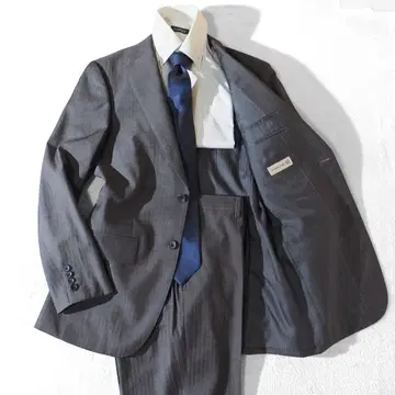 비사루노 VISARUNO 남성용 수트 울 100% 남성용 L~XL 상당