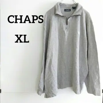 CHAPS 그레이 집업 트레이닝복 남성용 여성용 그레이 XL