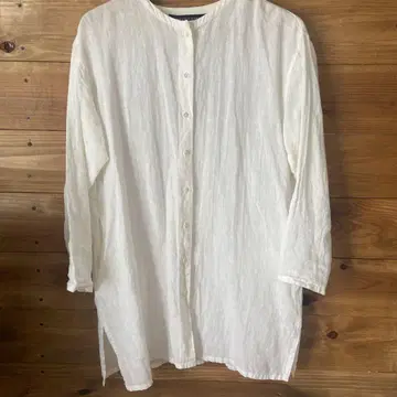 mizuiro ind 린넨 노카라 셔츠