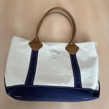 L.L.Bean 가죽 핸들 토트백 네이비