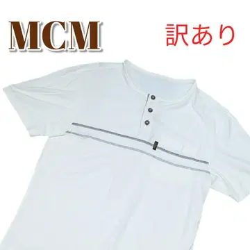 MCM 헨리넥 T셔츠 화이트 하자품 판매 남성용