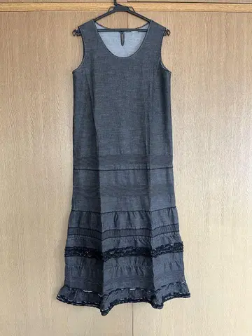 카네코 이사오 데님 피코 레이스 원피스