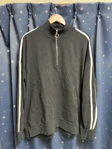 ADRER Heavy weight ring half zip long T