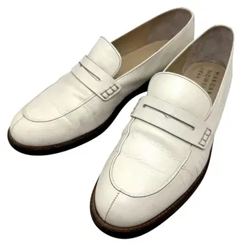 [ 새상품급 ] 마가렛호웰 아이디어 코인 로퍼 화이트 23.5cm