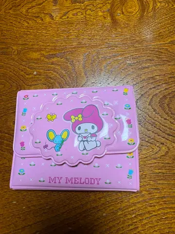 마이멜로디 카드 홀더 지갑 핑크 레트로 헤이세이 당시물
