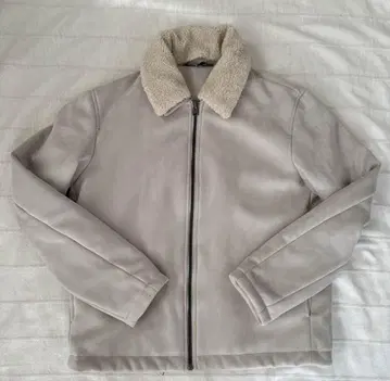 ZARA 자라 자켓 크롭 기장 짧은 베이지 L 블루종 보아