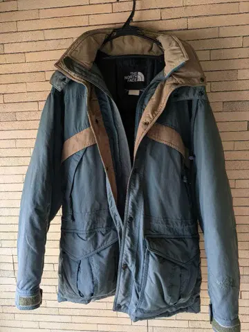 90s THE NORTH FACE 다운 자켓 후드 부착
