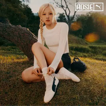 [ 미사용 새상품 ] PUMA x ROSE 슬림 긴팔T셔츠 M