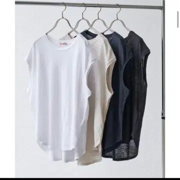 새상품 spick&span 스픽 앤 스팬 린넨 천축 슬리브리스
