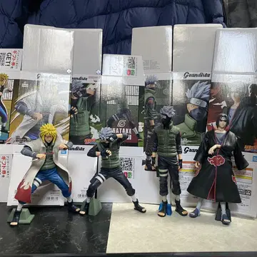 NARUTO grandista 4체 세트 미나토 카카시 2체 이타치