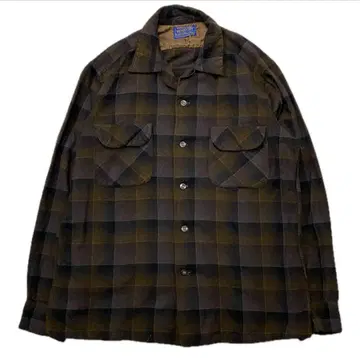 PENDLETON 펜들턴 긴팔 체크 플란넬 플란넬 셔츠 울