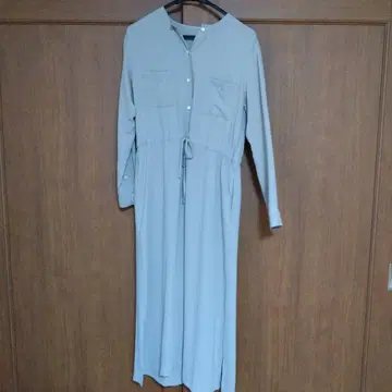 그레이지 긴팔 셔츠 원피스