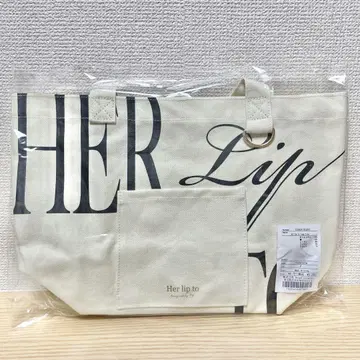 Her lip to HLT DAILY LOGO TOTE 나고야 모노톤