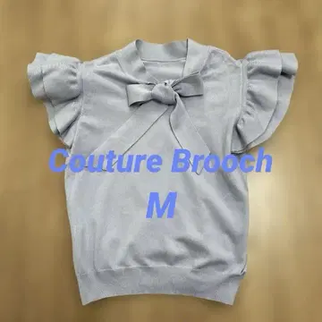 Couture Brooch 3way 리본 포함 프릴 상의