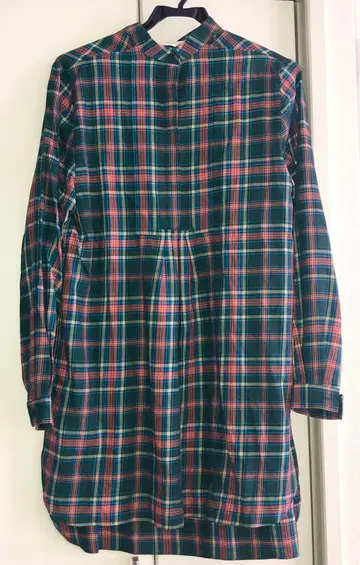 cacharel 체크 셔츠 원피스