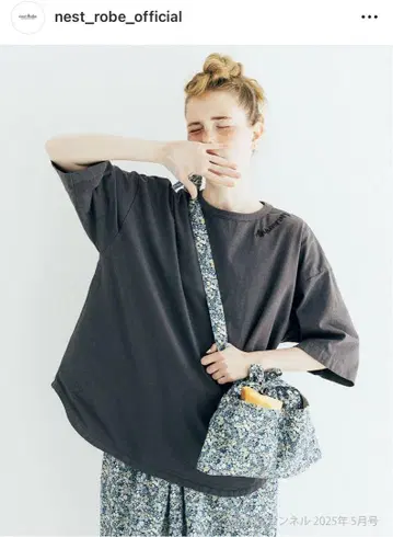 nest Robe [ UpcycleLino ] 도츠메 천축 자수 Tee